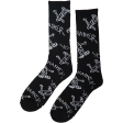 Thrasher - Gonz Logo Pattern Socks - Black White Hot on Sale