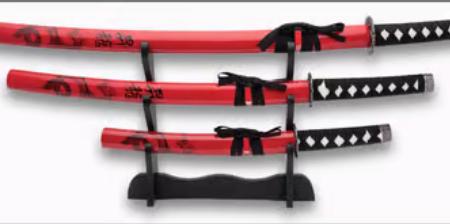 Kojiro Red Ouroboros Three Piece Sword Set For Sale