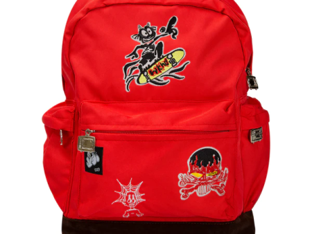 WKND Skateboards - Online School Backpack - Red Sale