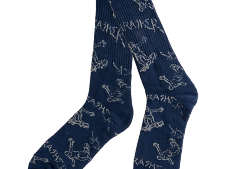 Thrasher - Gonz Logo Pattern Socks - Navy Discount