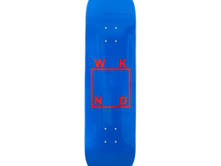 WKND - Team Royal   Red Logo Dipped Deck - 9  on Sale