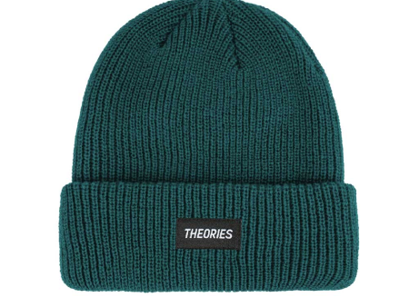 Theories Stamp Knit Beanie - Teal Green Online Hot Sale