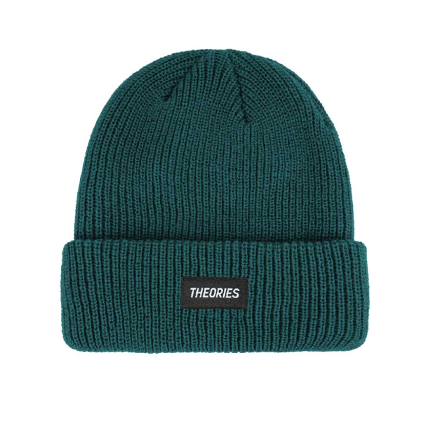 Theories Stamp Knit Beanie - Teal Green Online Hot Sale