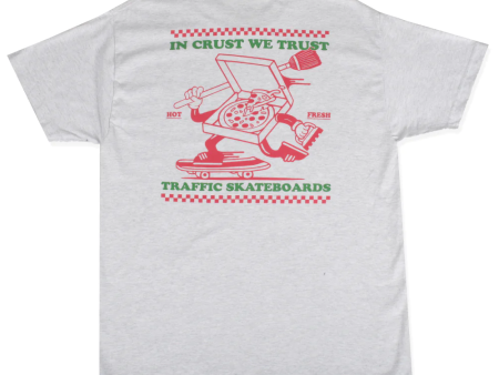 Traffic Skateboards -  Trust Crust T-shirt - Ash Grey Supply