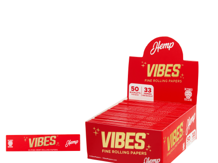 Vibes Rolling Papers - Hemp   Rice   Ultra Thin - Multiple Sizes Fashion