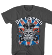 Def Leppard Rock Of Ages Union Jack Shirt - Medium Online Sale