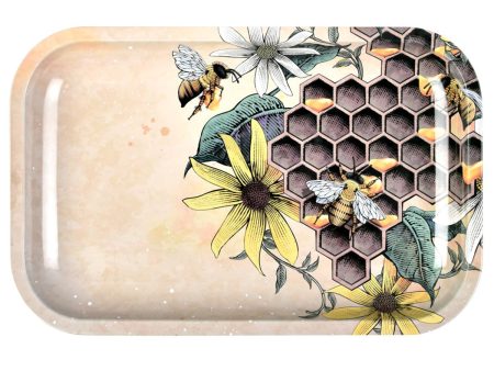 Pulsar Metal Rolling Tray | Honey Bee | 11  x 7  Discount