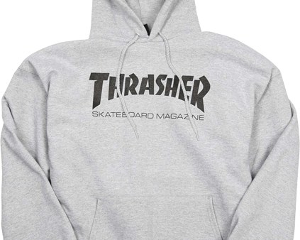 Thrasher Skate Magazine Grey Hoodie For Sale