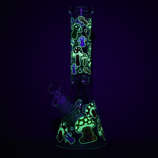 Mushroom Beaker Water Pipe | 10  | 14mm F | Colors Vary For Cheap