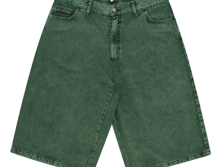 Yardsale  - Phantasy Denim Shorts - Forest Green Online Hot Sale