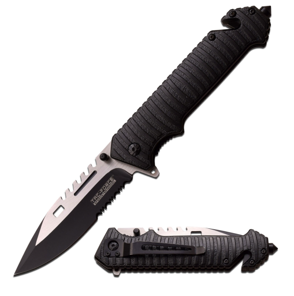 Tac Force Serrated Spring Assisted Knife 5  on Sale