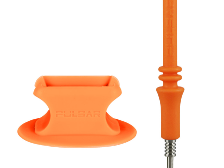 Pulsar RIP Silicone Vapor Dab Straw w Stand - Orange Online Hot Sale