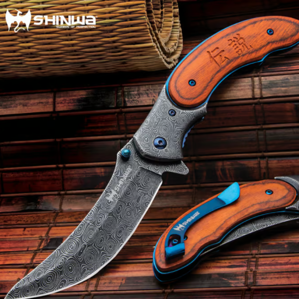 Shinwa Bloodwood Pocket Knife - Shinigami For Cheap