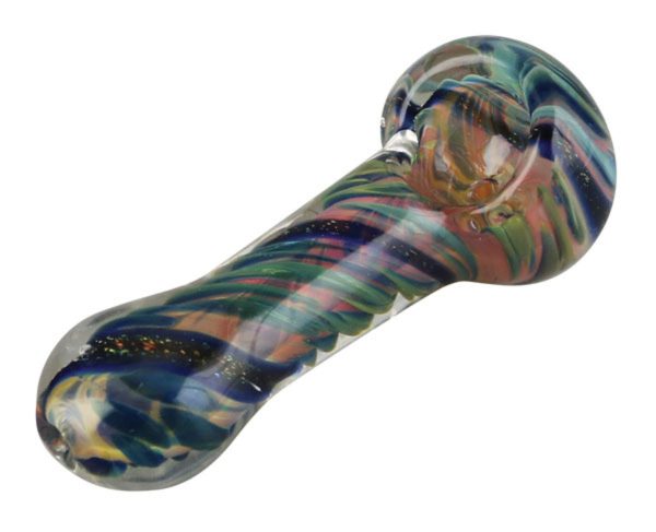 Spiral Fumed Dicro Glass Hand Pipe - 3.75  on Sale