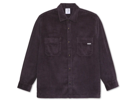 Polar Skate Co - Cord Shirt - Dark Violet Online Sale