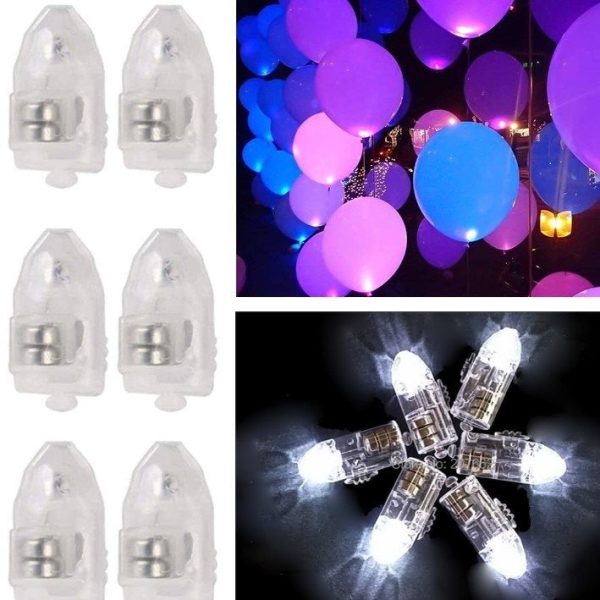 24 unidades de luces mini LED para globos, farolillos de papel, decoración (blanco)   Mini LED für Ballons oder Laternen Online Hot Sale