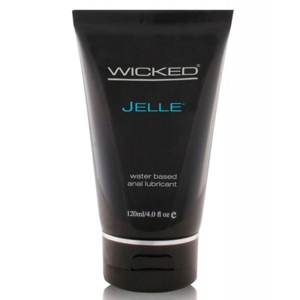 Wicked Sensual Care Jelle Waterbased Anal Lubricant - 4 oz Fragrance Free Supply