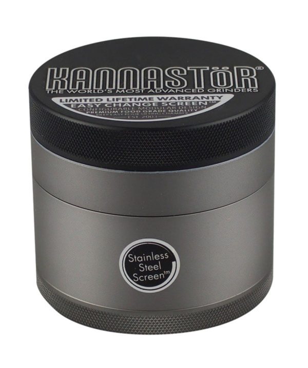 Kannastor 4pc Grinder - 2.5    Black   Silver Discount