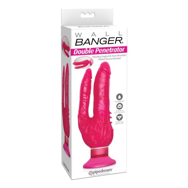 Wall Bangers Double Penetrator Waterproof - Pink For Discount