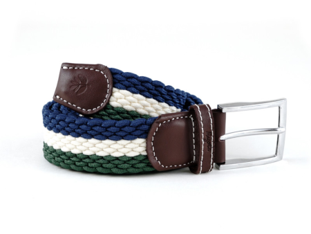 Magenta Skateboards - Tri Braided Belt - Blue Natural Green on Sale