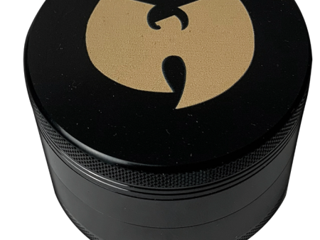 Wu-Tang 4-Piece Black Steel Grinder Hot on Sale