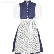 Traje alemán para niñitas, vestido tradicional bávara con blusa y delantal   Kinder Dirndl mit Bluse und Schürze For Discount