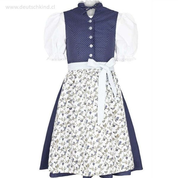 Traje alemán para niñitas, vestido tradicional bávara con blusa y delantal   Kinder Dirndl mit Bluse und Schürze For Discount