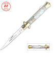 Kissing Crane Mother Of Pearl Stiletto Pocket Knife Online Hot Sale