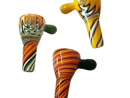 Wig Wag Herb Slide - 14mm Male Worked Joint   Assorted Colors Online