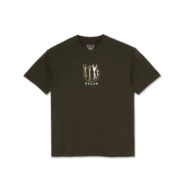 Polar Skate Co - Polar Gang T-Shirt - Brown - LG For Sale