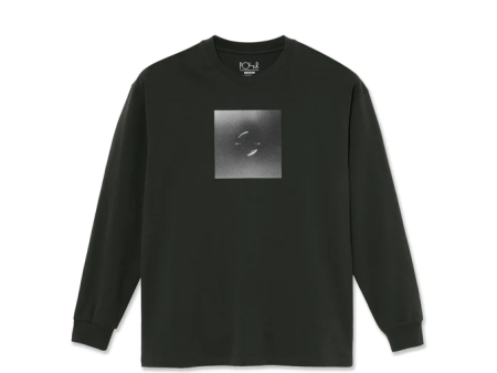 Polar Skate Co - Magnetic Field Longsleeve T-shirt - Dirty Black Discount