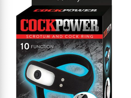 Cockpower Scrotum and Cock Ring - Black Fashion