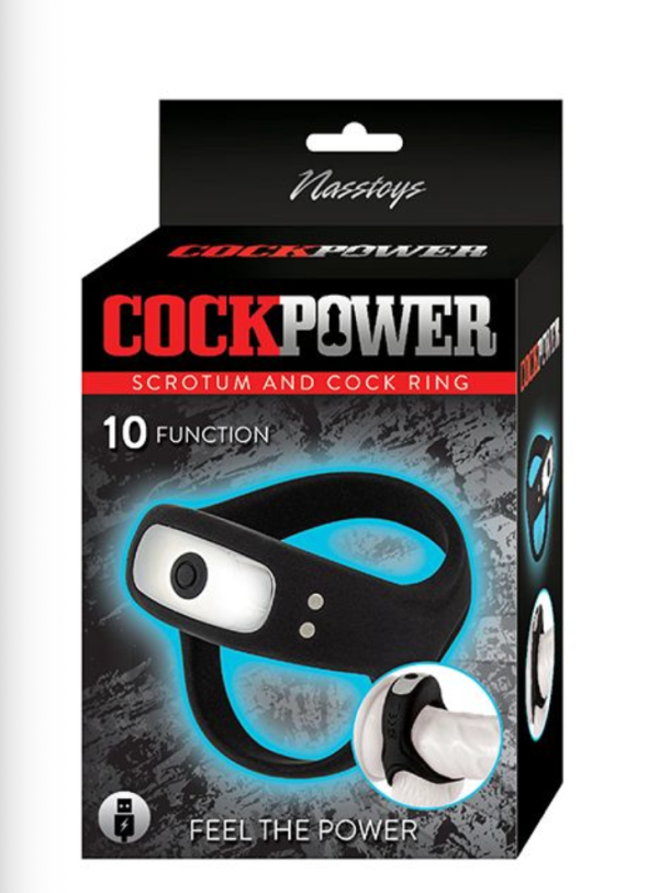 Cockpower Scrotum and Cock Ring - Black Fashion