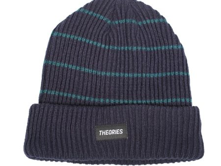 Theories of Atlantis - Mono Stripe Beanie - Navy Fashion