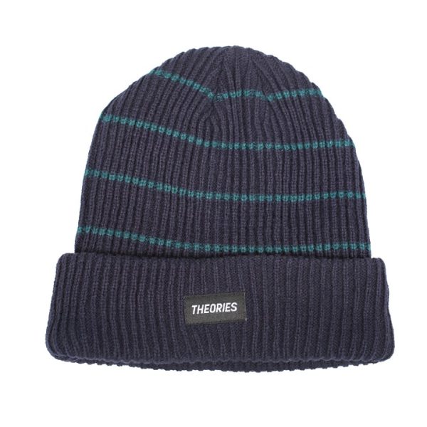 Theories of Atlantis - Mono Stripe Beanie - Navy Fashion