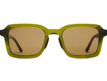 Crap Eyewear Sunglasses - The Heavy Tropix - Crystal Olive Bio   Polarized Bronze Fashion