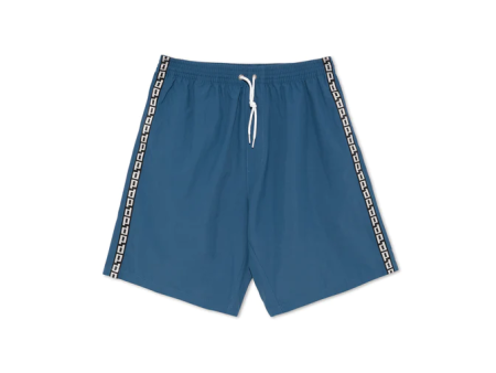 Polar Skate Co - P Stripe City   Swim Shorts - Police Blue Hot on Sale