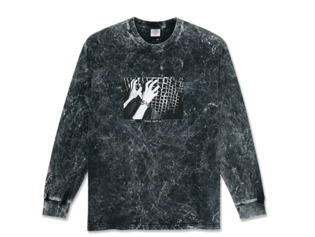 Polar Skate Co - Acid Caged Hands Longsleeve T-Shirt - Black Online Hot Sale