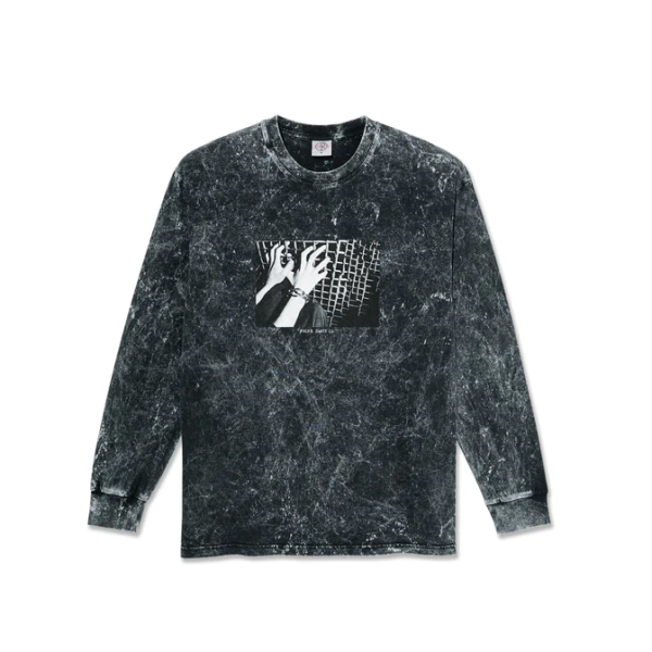 Polar Skate Co - Acid Caged Hands Longsleeve T-Shirt - Black Online Hot Sale