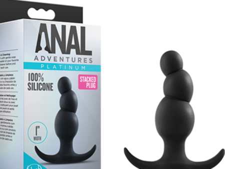 Blush Anal Adventures Stacked Plug - Black Online now