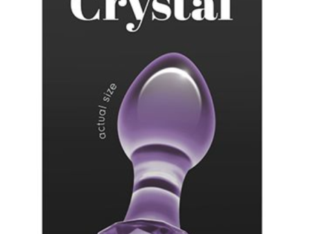 Crystal Gem Butt Plug - Purple on Sale