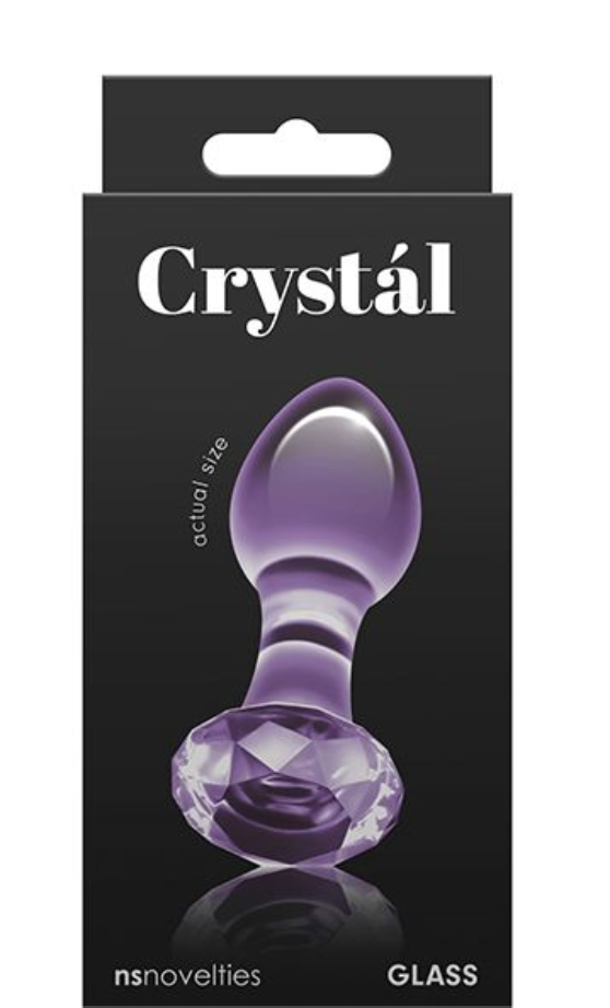 Crystal Gem Butt Plug - Purple on Sale