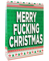 Merry Fucking Christmas Gift Bag - Large For Cheap