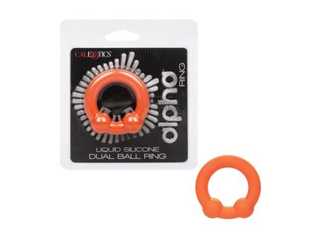 Alpha Liquid Silicone Dual Ball Ring on Sale