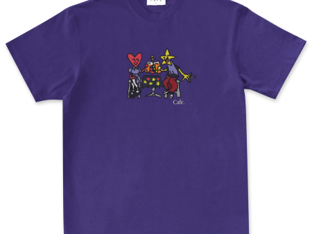 Skateboard Cafe - Cheers T-Shirt - Purple For Sale