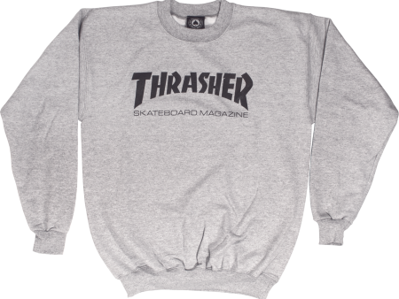 Thrasher Skate Magazine Grey Crew L Online now