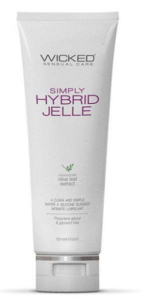 Wicked Sensual Care Simply Hybrid Jelle Lubricant - 4 oz Discount