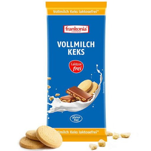 Vollmilch-Keks Schokolade, 100g (Laktose- Glutenfrei) Online Sale