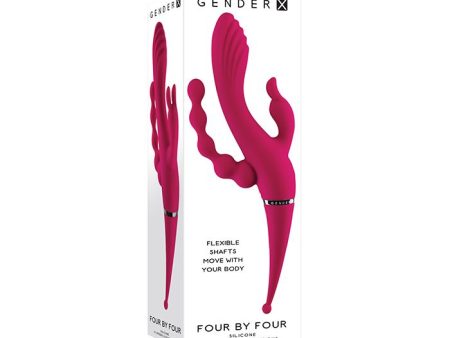 Gender X Four by Four Vibrator - Burgundy Cheap