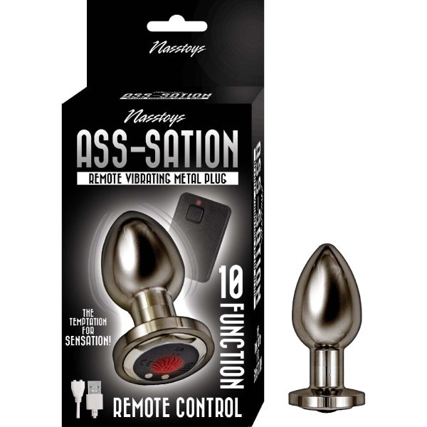 Ass-Sation Remote Vibrating Metal Plug Online Hot Sale